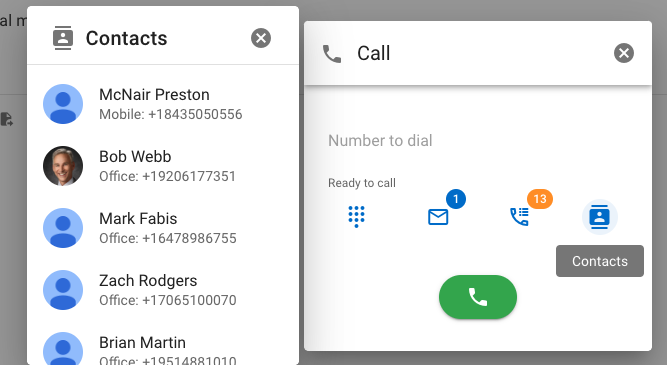 View Contacts