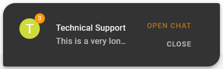 Pop Up Notification